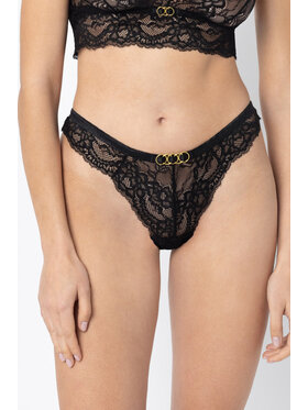 White Rvbbit White Rvbbit Stringi Black Rose Czarny