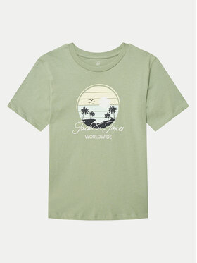 Jack&Jones Junior Jack&Jones Junior Футболка Palm 12269922 Зелений Regular Fit