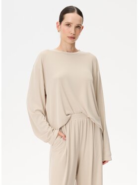 LEBRAND LEBRAND Longsleeve Anthony Beżowy Regular Fit