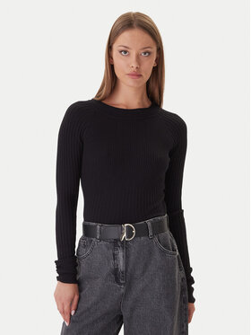 Patrizia Pepe Patrizia Pepe Džemperis 2K0337/K7S0-K103 Melns Slim Fit