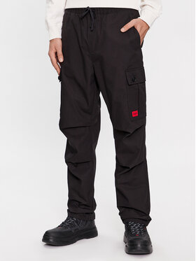HUGO Hugo Stoffhose Garlo233 10250557 Schwarz Regular Fit