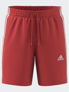 adidas adidas Pantaloncini sportivi AEROREADY Essentials Chelsea 3-Stripes Shorts IC1491 Rosso Regular Fit