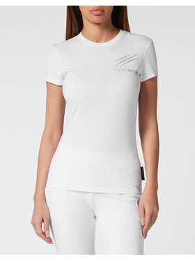 Plein Sport Plein Sport T-Shirt 12963 Biały Skin Tight Fit