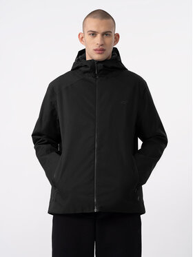 4F 4F Демісезонна куртка 4FAW23TTJAM304 Чорний Regular Fit