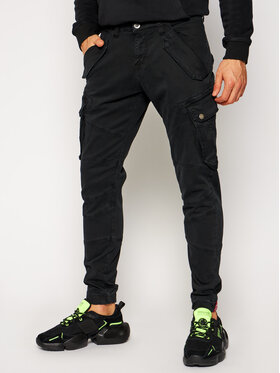 Alpha Industries Alpha Industries Medžiaginės kelnės Combat 126215 Juoda Slim Fit