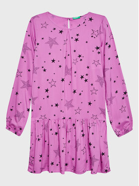 United Colors Of Benetton United Colors Of Benetton Rochie de zi 4C0PCV010 Roz Relaxed Fit