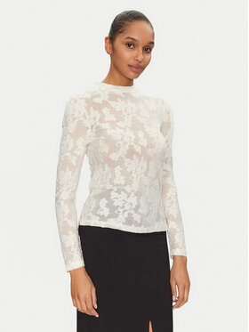 Morgan Morgan Bluse 251-TEVORA Écru Slim Fit