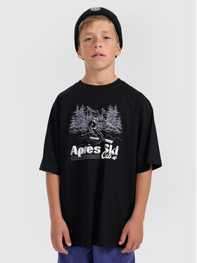 4F 4F T-Shirt APRES SKI Czarny Loose Fit
