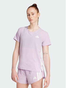adidas adidas Koszulka techniczna Adizero Running Tee Fioletowy Slim Fit