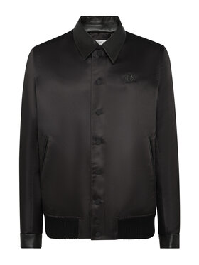 PHILIPP PLEIN PHILIPP PLEIN Kurtka bomber 4289 Czarny Regular Fit