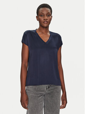 ViCOLO ViCOLO Bluse TD0009 Dunkelblau Relaxed Fit