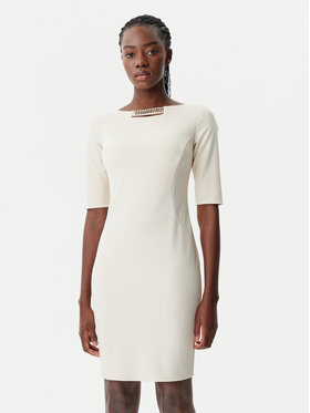 Rinascimento Rinascimento Rochie cocktail CFC0122958003 Bej Regular Fit