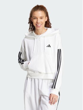 adidas adidas Bluza French Terry Biały Loose Fit