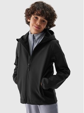 4F 4F Kurtka softshell 4FJWSS24TSOFM207-21S Czarny Regular Fit