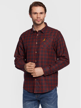 Brave Soul Brave Soul Koszula MSH-273PALKIA Bordowy Regular Fit