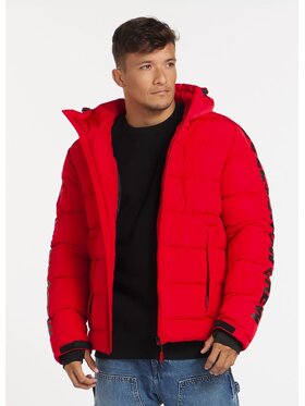 PITBULL PITBULL Kurtka przejściowa Kurtka Czerwony Regular Fit