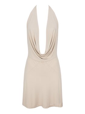 MAI MAI Sukienka dzianinowa NESSA Beżowy Feminine Fit