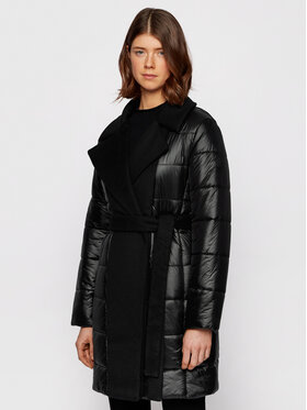 BOSS Boss Зимно палто Paxida 50443658 Черен Regular Fit