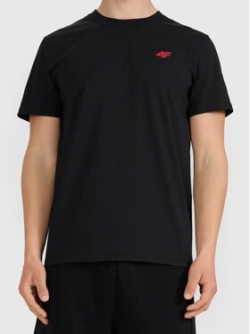 4F 4F T-Shirt 4FWMM00TTSHM3341-020S Czarny Regular Fit