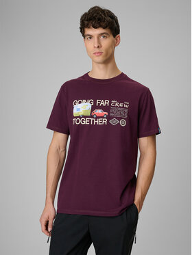 4F 4F T-Shirt NATURE’S TRAIL Μωβ Regular Fit