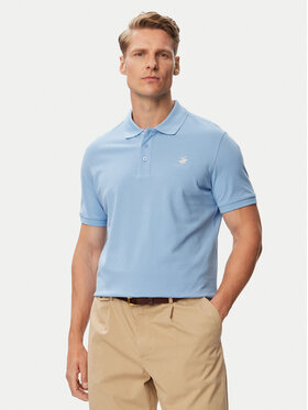 Beverly Hills Polo Club Beverly Hills Polo Club Tricou polo P-SS26M-P42560_Tcx LogoWSKY Albastru deschis Regular Fit