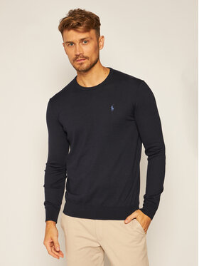 Polo Ralph Lauren Polo Ralph Lauren Sweter Ls Sf Cn Pp 710684957001 Granatowy Slim Fit