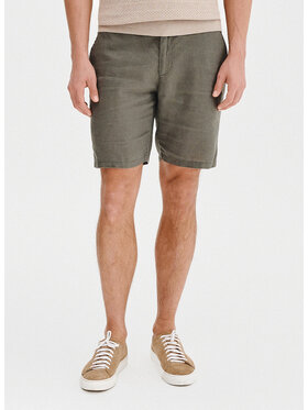 Pako Lorente Pako Lorente Szorty materiałowe P25SF-WS-002 Zielony Classic Fit