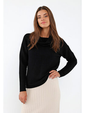 Volcano Volcano Sweter S-LISE Czarny Regular Fit