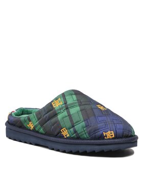 Tommy Hilfiger Tommy Hilfiger Chaussons Quilted Home Slipper Blackwatch FW0FW06913 Bleu marine