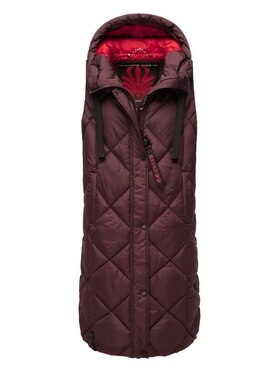 Navahoo Navahoo Bezrękawnik Scchnuckel Bordowy Casual Fit