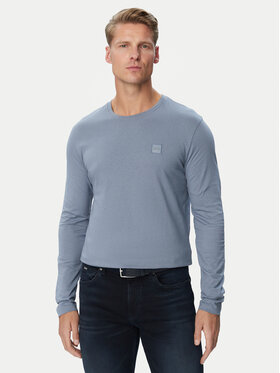 BOSS BOSS Pikkade varrukatega T-särk Tacs 50512111 Sinine Regular Fit