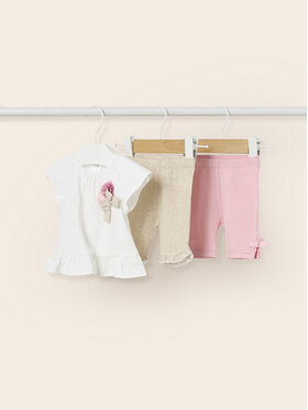 Mayoral Mayoral Set 2 perechi de leggings și bluză 1763 Colorat Regular Fit