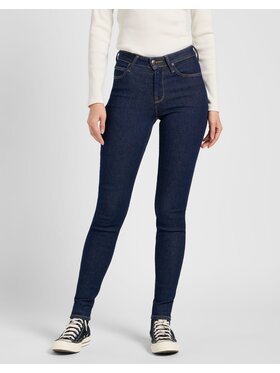 Lee Lee Jeansy SCARLETT HIGH Niebieski Skinny Fit