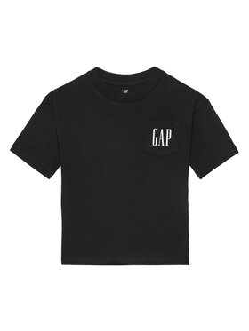 Gap Gap Тишърт 745250-03 Черен Regular Fit