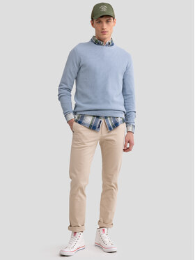 BIG STAR BIG STAR Sweter NEILON Niebieski Basic Fit