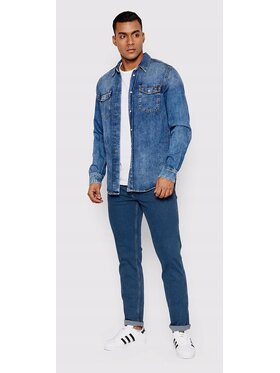 Wrangler Wrangler Jeansy Greensboro Niebieski Regular Fit