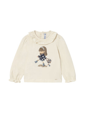 Mayoral Mayoral Bluse 2076 Écru Regular Fit