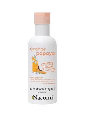 Nacomi Nacomi NACOMI Shower Gel żel pod prysznic Pomarańcza i Papaja 300ml Zestaw kosmetyków