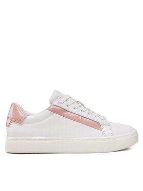 Calvin Klein Calvin Klein Sneakersy Logo Cupsole Lace Up HW0HW01353 Biały