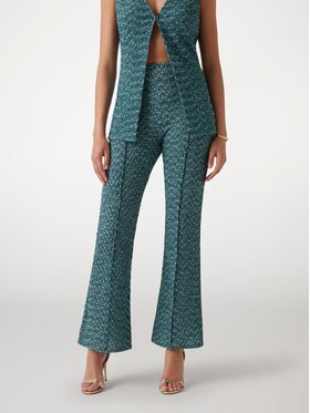 Guess Guess Spodnie materiałowe 176851 Zielony Slim Fit