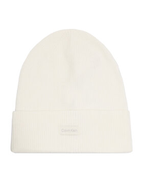 Calvin Klein Calvin Klein Czapka Essential Knit Beanie K60K608519 Écru