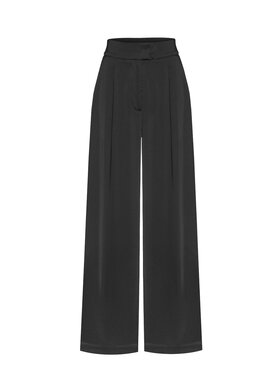 Duende Duende Spodnie materiałowe Mero Pants Czarny Regular Fit