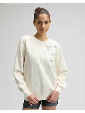 Lee Lee Bluza FLOWER SWS Biały Regular Fit