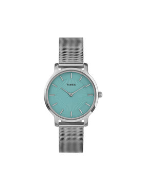 Timex Timex Zegarek Transcend TW2Y10100 Srebrny