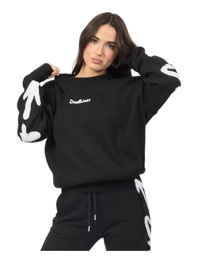 DISCLAIMER DISCLAIMER Bluza 24ids54651 Czarny Regular Fit