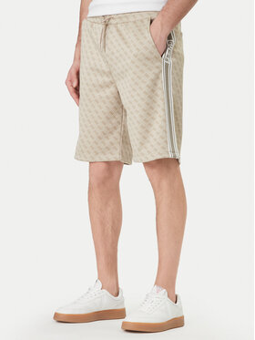 Guess Guess Спортни шорти Z6GD12 K3220 Бежов Regular Fit