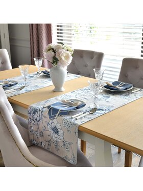 Roseberry Home Roseberry Home Bieżnik Blossom Blue Niebieski