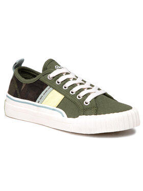 Pepe Jeans Pepe Jeans Πάνινα παπούτσια Ottis Boy Camo PBS30477 Πράσινο