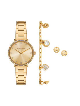 Michael Kors Michael Kors Σετ Ρολόι, Βραχιόλι και Σκουλαρίκια Pyper Gift Set MK7643SET Πράσινο