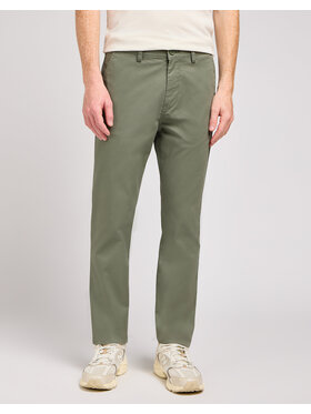 Lee Lee Jeansy SLIM CHINO Zielony Slim Fit